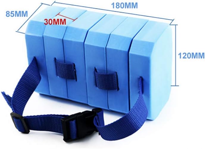 Firlar Swim Belt, Water Exercise Equipment, EVA Foam Auxiliary Aquatic Exercise Swimming Training Aid Waist Belt, Adjustable Aquatic Floatation Belt for Kids Adult Swimming Beginners - Image 2
